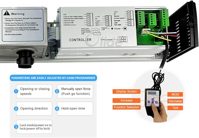 Olideauto DSW120 Electric Swing Door Opener Touchless Hand Sensor Open - Image 3