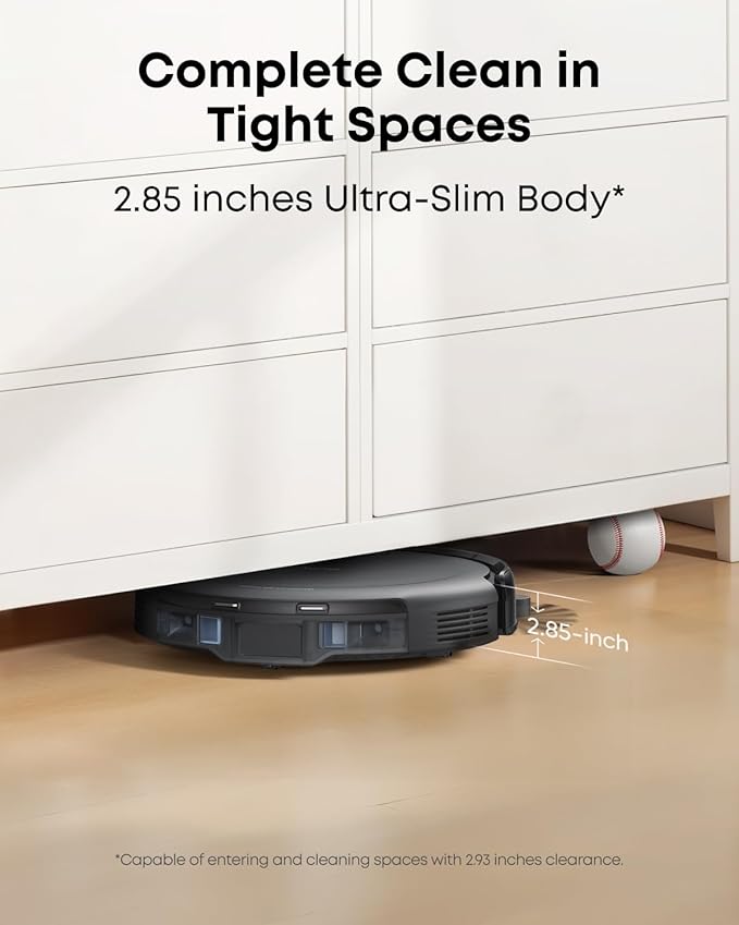 eufy C10 Robot Vacuum Self Emptying, 8 Weeks Hands Free, Advanced Smart Mapping - Image 5