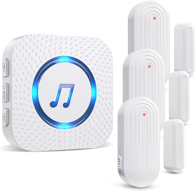 SanJie Door Sensor Chime for Door Opens， Door Entry Chime for by SANJIEGuardSecurity