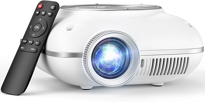 HOMPOW Mini Projector with Two -Way Bluetooth, Portable Projector by HOMPOW