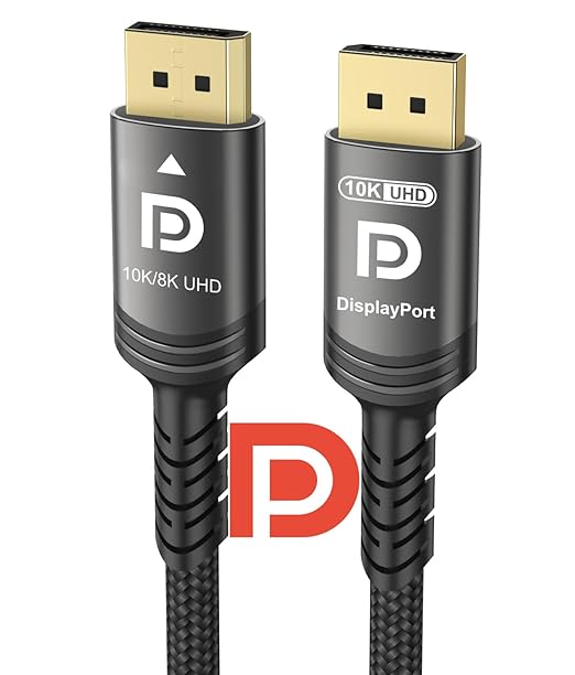 Ubluker 10K 8K DisplayPort 2.1 Cable 54Gbps 50 FT, Certified DP to DP Cord 4K by UblukerHigh-definitionlivingstartswithUblukerHDMIcables