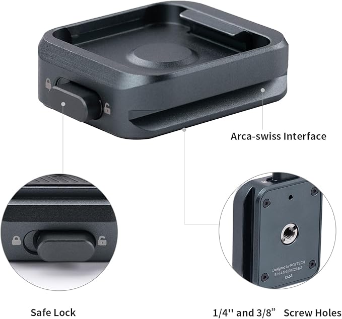 PGYTECH Quick Release Plate Clamp, - Image 3