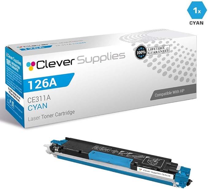 CS Replacement Compatible with HP TOPSHOT PRO M275NW CE310A Black CE311A Cyan - Image 3