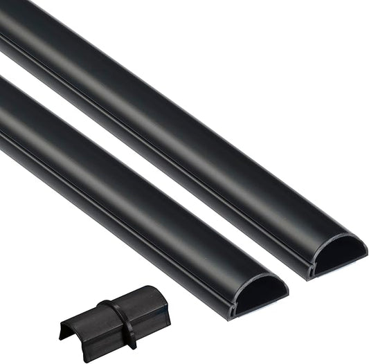 D-Line 31.4in TV Cord Hider, Patented Half Round Cable Cover, Hide Wall Mount by D-LineUSAinc
