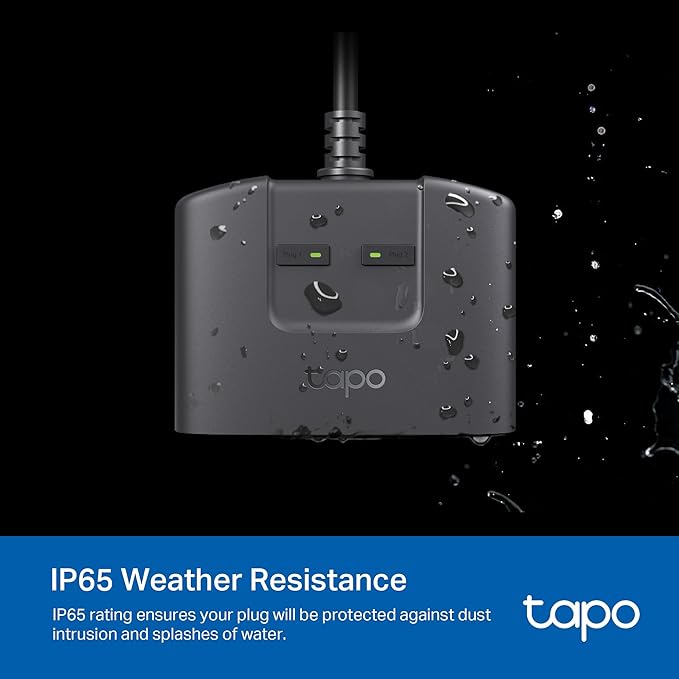 TP-Link Tapo Matter Outdoor Smart Plug, 2 Individual outlets, IP65 Weather - Image 5