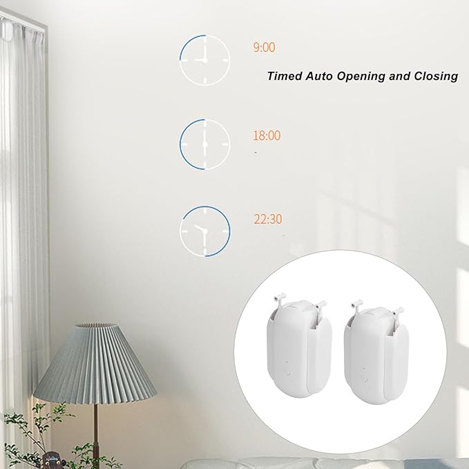 Changor Smart Curtain Opener, Automatic Remote Control Voice Compatible Curtain - Image 4