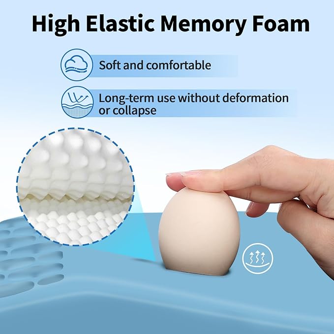 YIWEI Ergonomic Mouse Pad with Massage Design Wrist Rest, Comfortable Office - Image 3