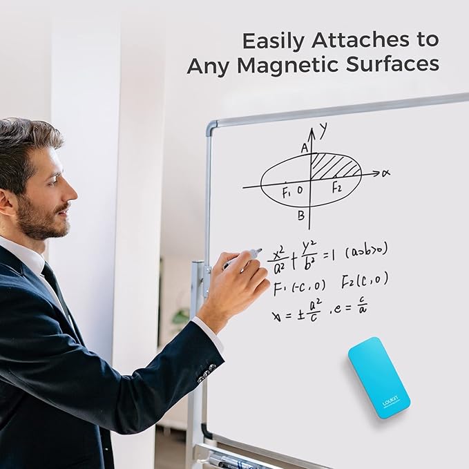 loukin Magnetic Dry Erase Eraser, Glass Board Remover, 3.4 fl oz Whiteboard - Image 6