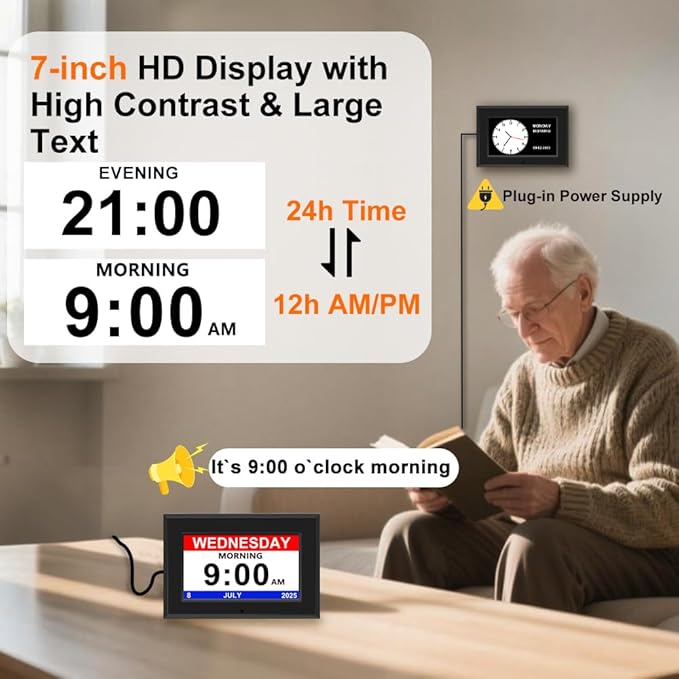 MYFMLI Digital Alarm Clock for Seniors - Image 5