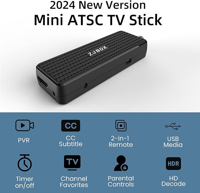 ZJBOX Digital Converter Box for TV, 1080P ATSC tv Tuner Box - Image 5