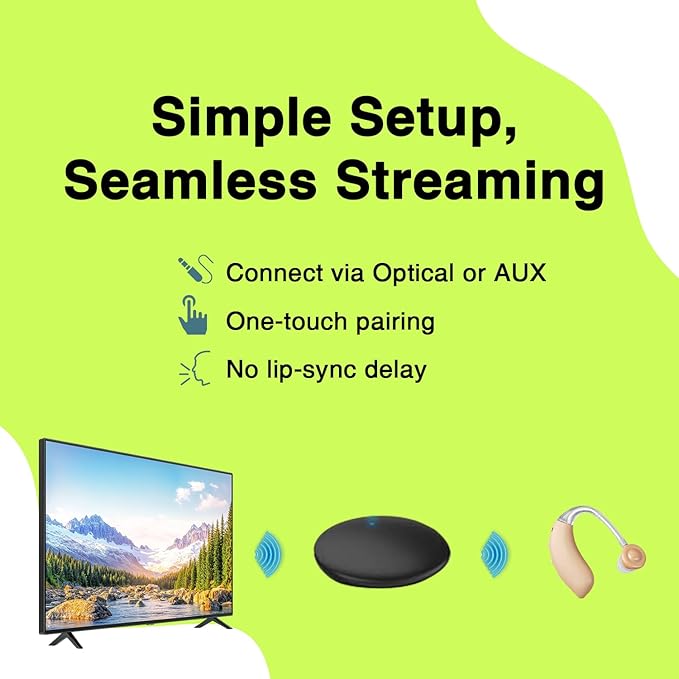 TV Streamer for Bluetooth Hearing Aids – Wireless Audio Transmitter - Image 6