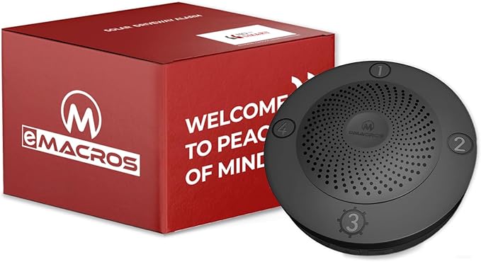 eMACROS Single Base Station Long Range Solar Wireless Driveway Alarm & by eMACROS