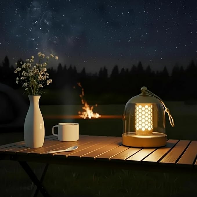 MKLK Camping Lantern, IPX4 Waterproof Touch Control LED Night Light, USB - Image 9