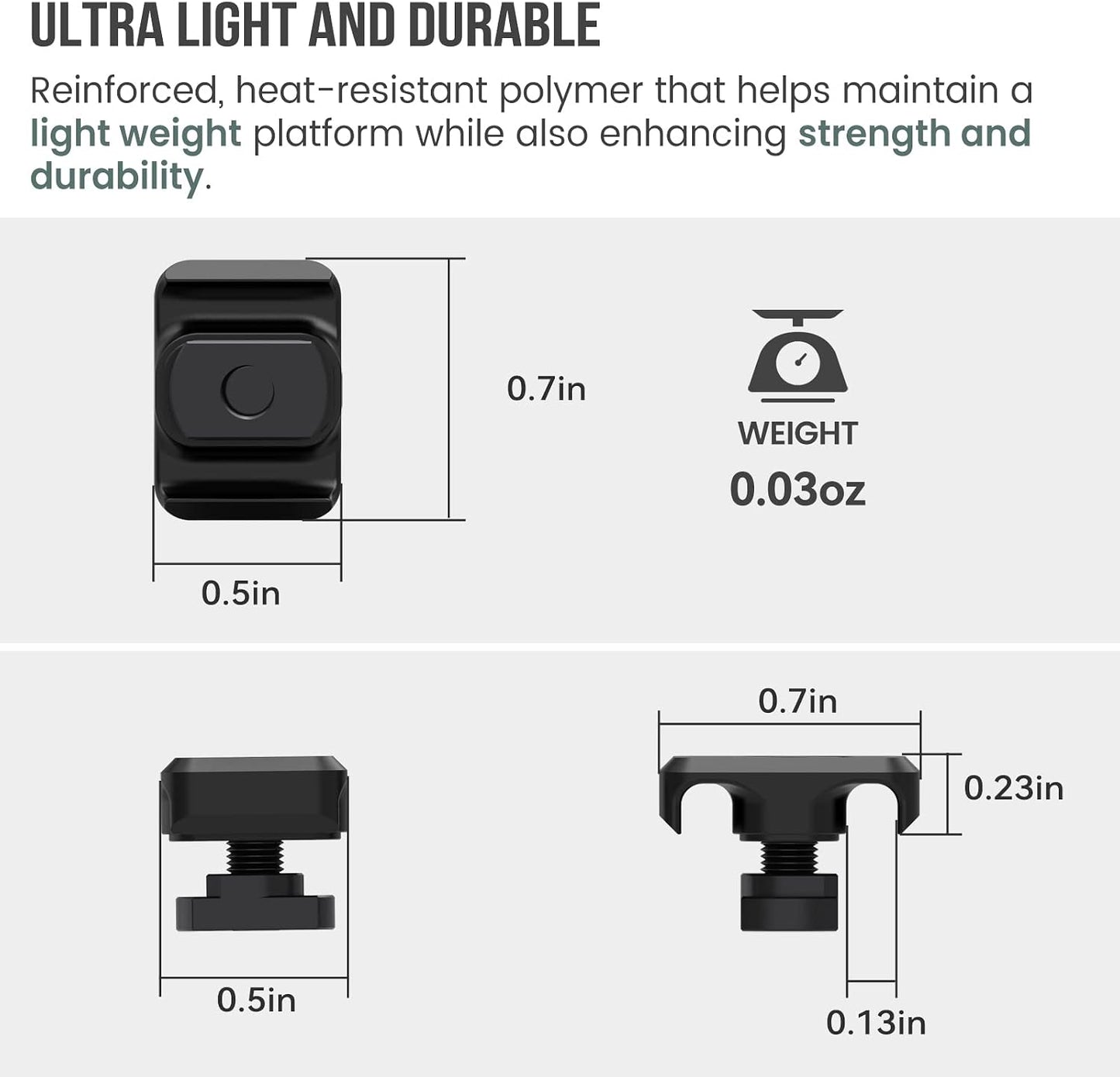 Guardtier CGM909 Pressure Switch Cable Guides Compatible with M-LOK System | Mlok Cable Management, Flashlight Laser Switch Wire Management Clips Mlok Accessories 8 Pack