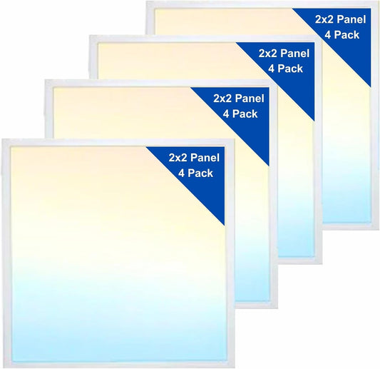 2x2 LED Flat Panel Lights for Drop Ceiling, Troffer Replacement Light Fixture