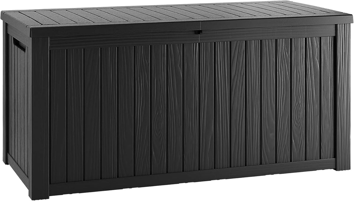 outdoor storage box, 150 gallon waterproof deck box, main product view