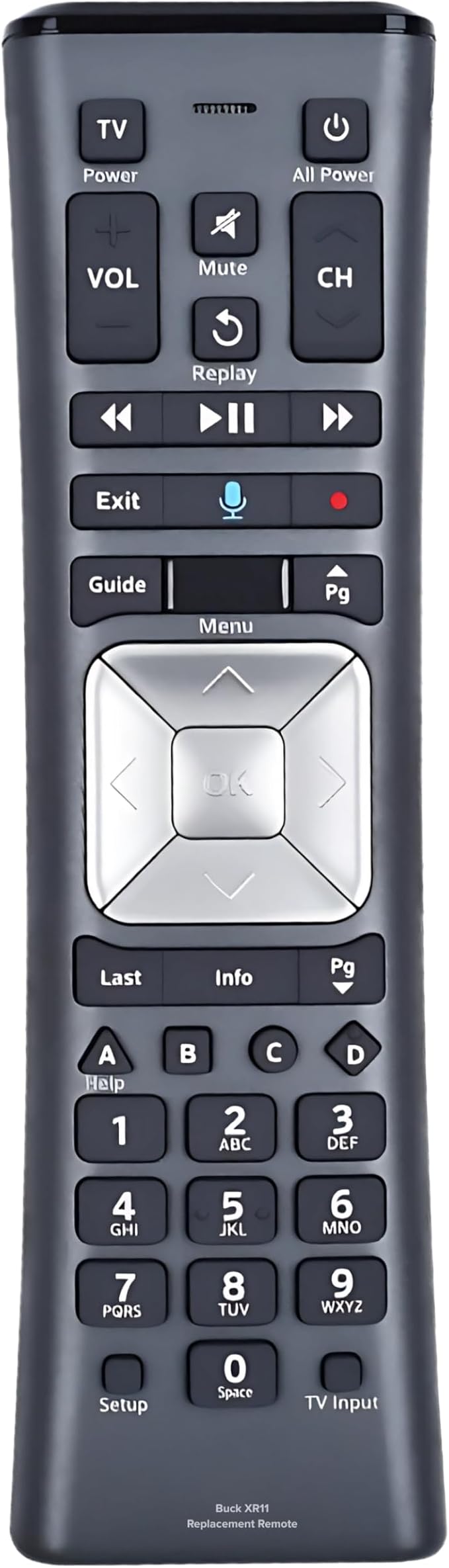 XR11 Xfinity Remote Control Replacement – Universal IR/RF Remote by BuckUSA