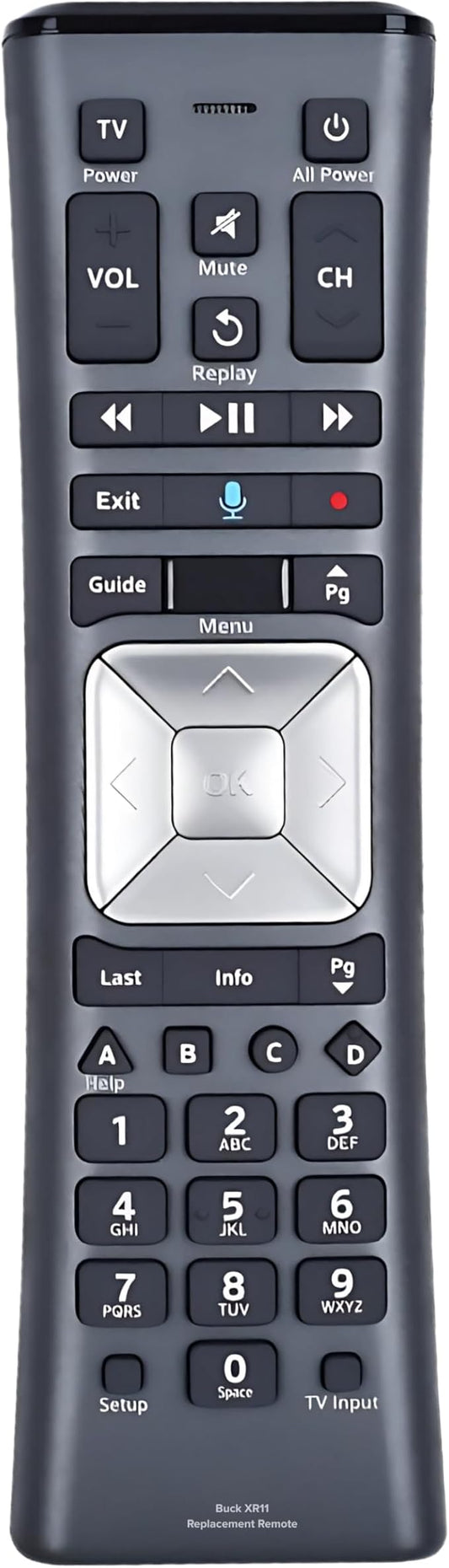 XR11 Xfinity Remote Control Replacement – Universal IR/RF Remote by BuckUSA