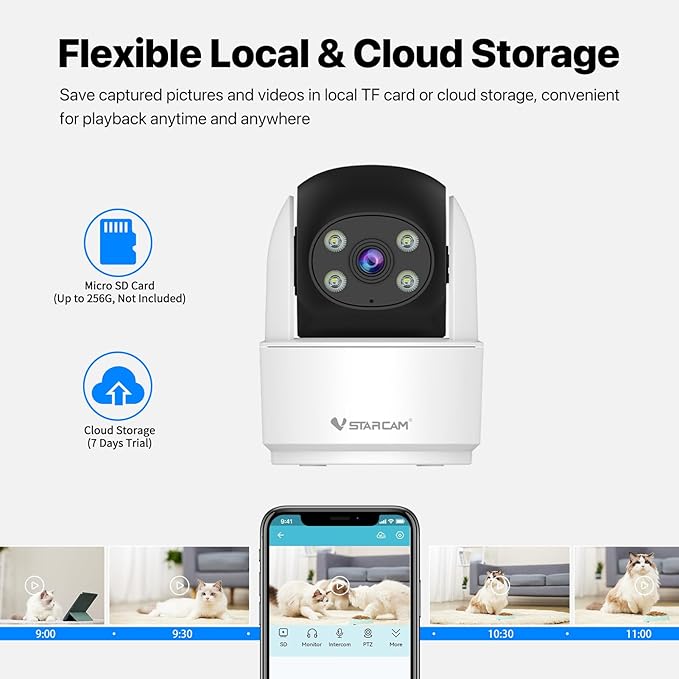 VSTARCAM 3MP Indoor Security Camera, 2.4G WiFi Cameras - Image 7