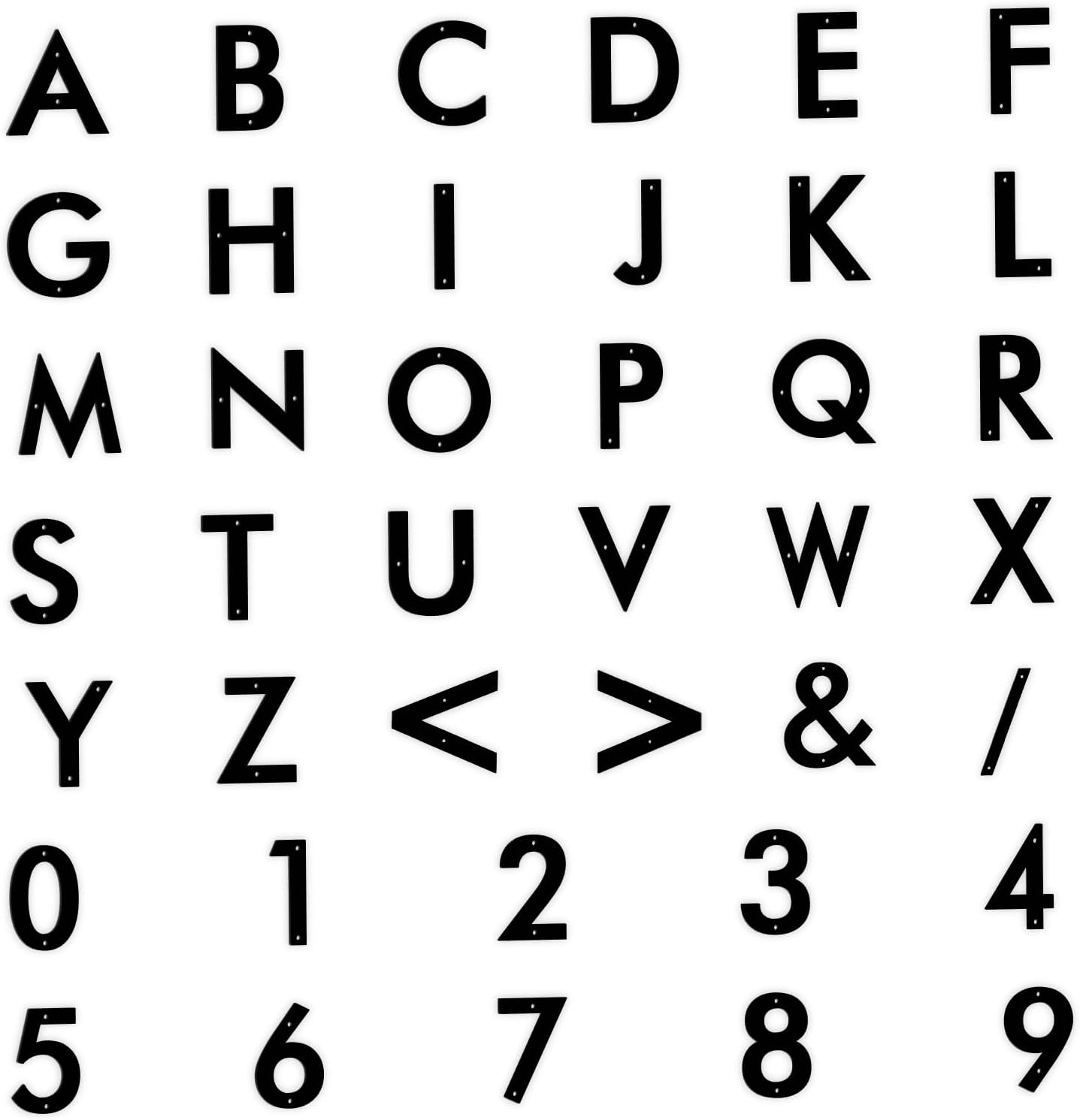4 Inch 4 PCS Custom Metal House Numbers Letters, Black House Address Numbers for Outside, Modern Metal Address Number Letters for Homes, Apartments, Farms, Office