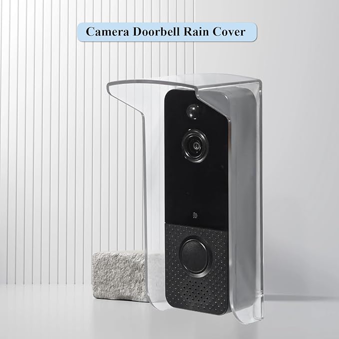 PC Transparent Plastic Protector Cover, Camera Doorbell Cover, Doorbell Rain - Image 6