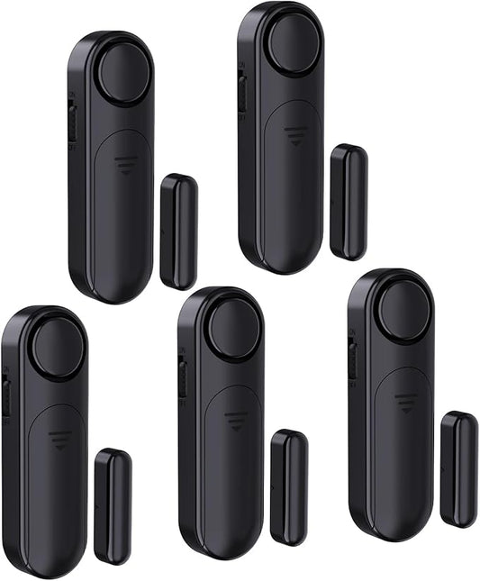 AKOYU 5-Pack Window Alarms for Home Security, 120dB Door and Window Open Sensor by AKOYU