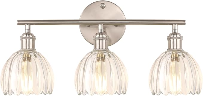 Shenmoyl Bathroom Light Fixtures, 3-Light Vanity Wall Light Over Mirror by Shenmoyl