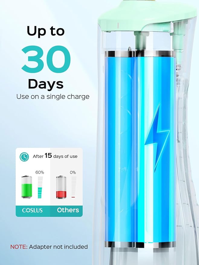 COSLUS Portable Water Flosser for Teeth: 10 Pressure Settings Professional - Image 5