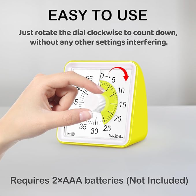 Secura 60 Minute Essential Visual Timer - Image 3