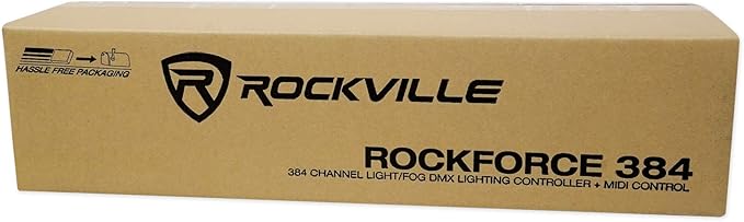 Rockville ROCKFORCE 384 Channel DMX Light/Fog Lighting Controller, MIDI Control - Image 7
