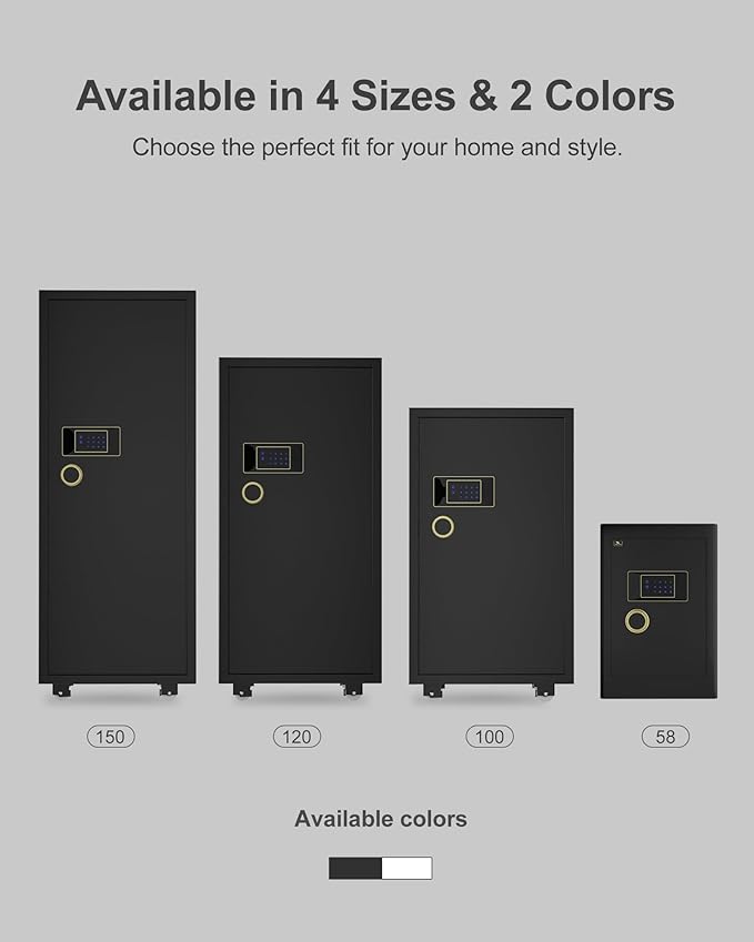 TIGERKING 7.2 Cu Ft Large Home Security Safe – Solid Steel Jewelry Cabinet - Image 9