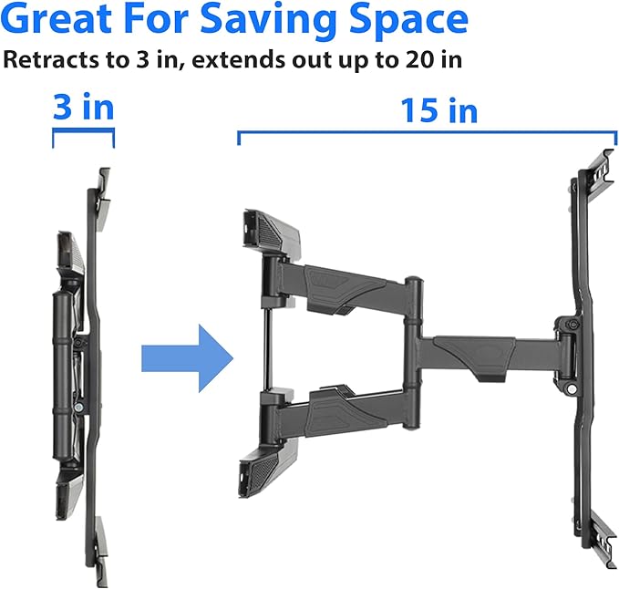 Mount Factory Heavy-Duty Full Motion TV Wall Mount - Image 3