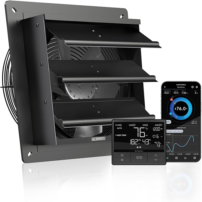 AC Infinity AIRLIFT T10, Shutter Exhaust Fan 10" by ACInfinity
