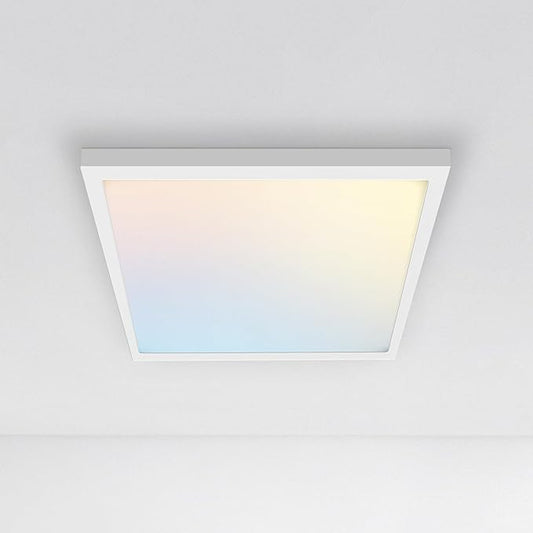 ASD LED 12" Square Flush Mount Ceiling Light Fixture, Low Profile Surface by ASDLightingCorporation