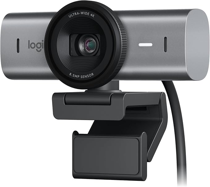 Logitech MX Brio Ultra HD 4K Collaboration, Streaming Webcam, 1080p at 60 FPS by Logitech