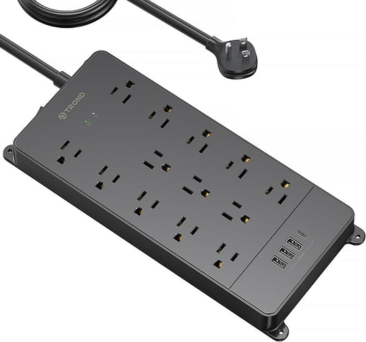 TROND Surge Protector Power Strip 15 ft Cord by TRONDOfficial