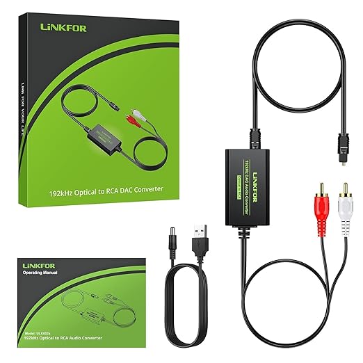 LiNKFOR 192kHz DAC Converter Digital to Analog Converter Digital Optical SPDIF - Image 7