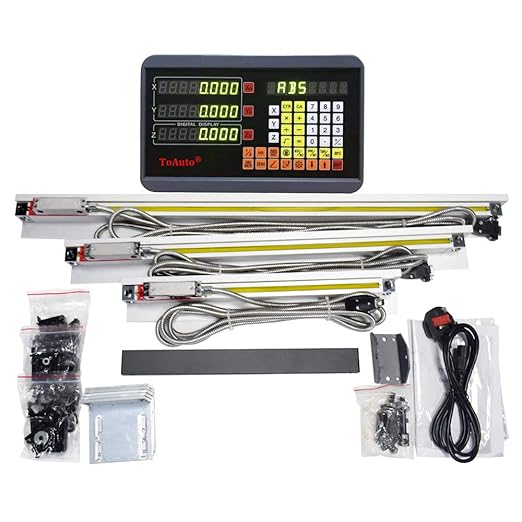 FASTTOBUY 3 Axis Digital Readout 5um Precision Linear Glass Scale by FASTTOBUY