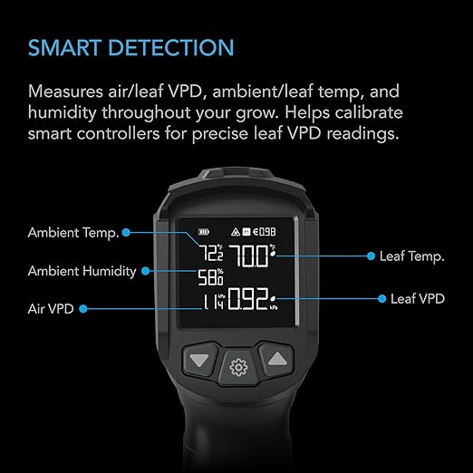 AC Infinity VPD Thermometer, Handheld Environmental Monitor, Captures Leaf VPD - Image 3