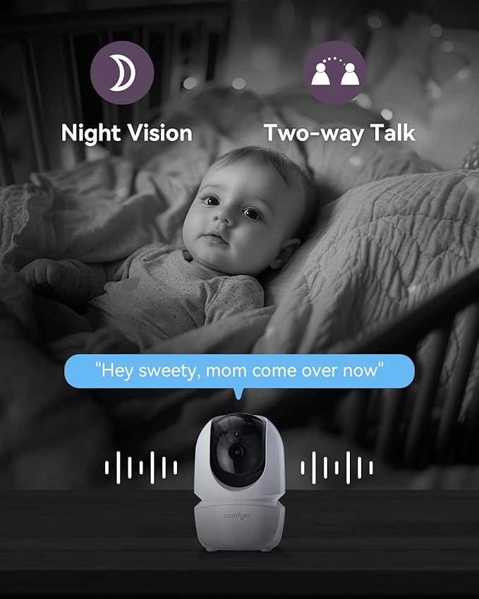 Comfyer 7" HD Split-Screen Baby Monitor - Image 7