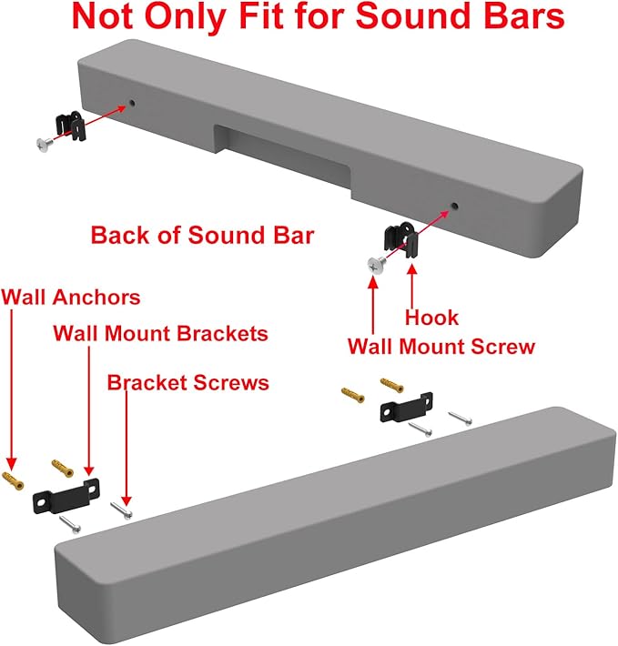Pbxifge Soundbar Wall Mount Bracket - Image 5