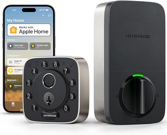 ULTRALOQ Bolt Fingerprint WiFi Smart Lock, Works by ULTRALOQOfficialStore