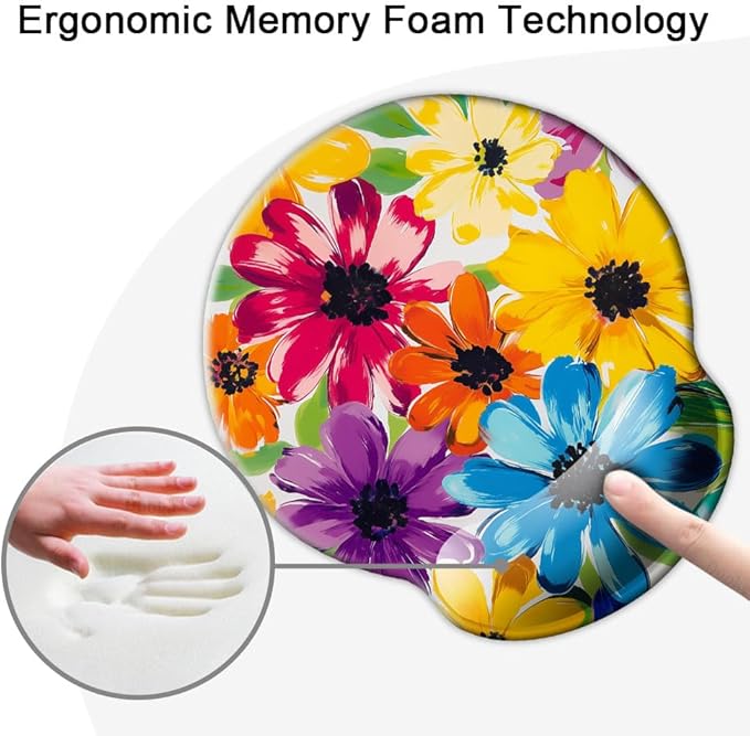 Ergonomic Mouse Pad with Wrist Support, Mouse Pad with Wrist Rest and Coaster - Image 4