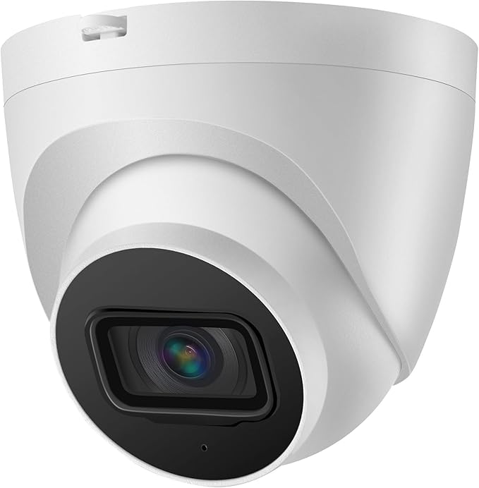 OHBET DahuaSecurity 4K 8MP PoE IP Dome Camera – Outdoor AI Security Turret by OhbetSecurity