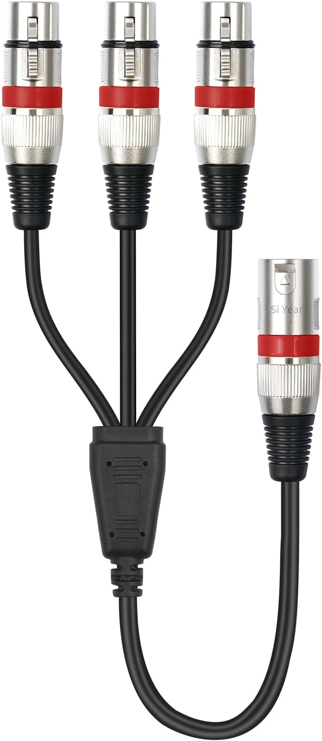 SiYear XLR Splitter Cable 3 Way - Image 2