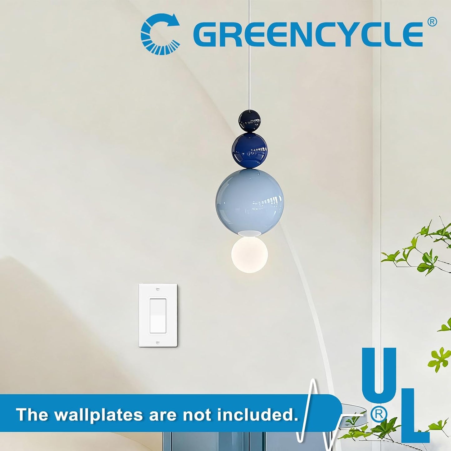 Greencycle Lights Switches Rocker,5Pack 15 Amp Single Pole Lights Switches White,SP Paddle Light Switch,120V-277V AC,On/Off Wall Switch,Residential/Commercial Grade,Home & Office,UL Listed