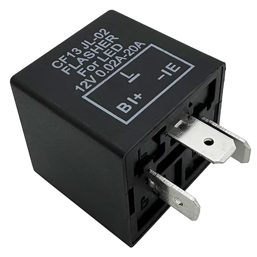 irhapsody 3-pin LED Flasher Relays CF13, Fixed 12V Electronic Blinker Relay - Image 2