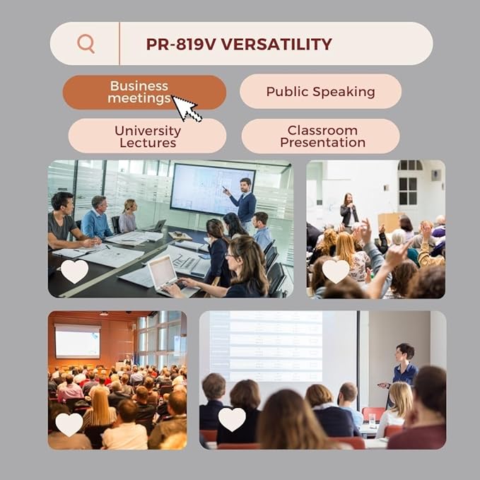 Red Star Tec PR-819V Presentation Clicker- Wireless Presenter PowerPoint Clicker - Image 9