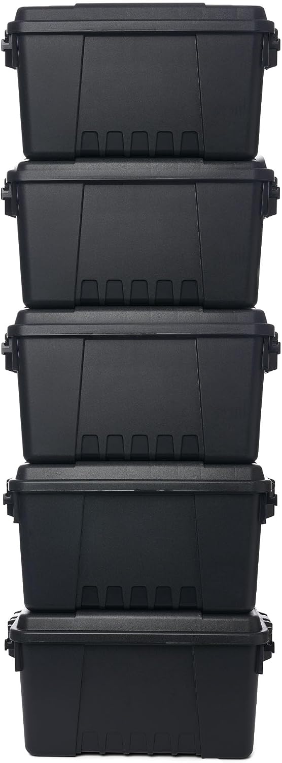 plano small sportsman's trunk for outdoor gear and shown in use