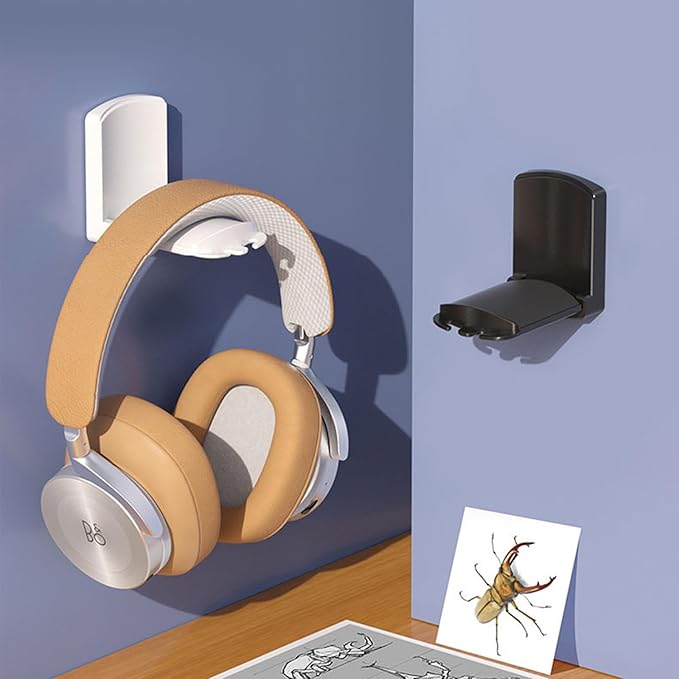 SIROLISA 2-Pack Headphone Stand, Sticky Adhesive Headset Hanger - Image 7
